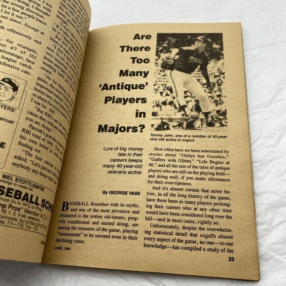 Vintage Baseball Digest 1984 lot of 4 issues June Aug Oct Nov‎ Acceptable **read - Picture 7 of 7